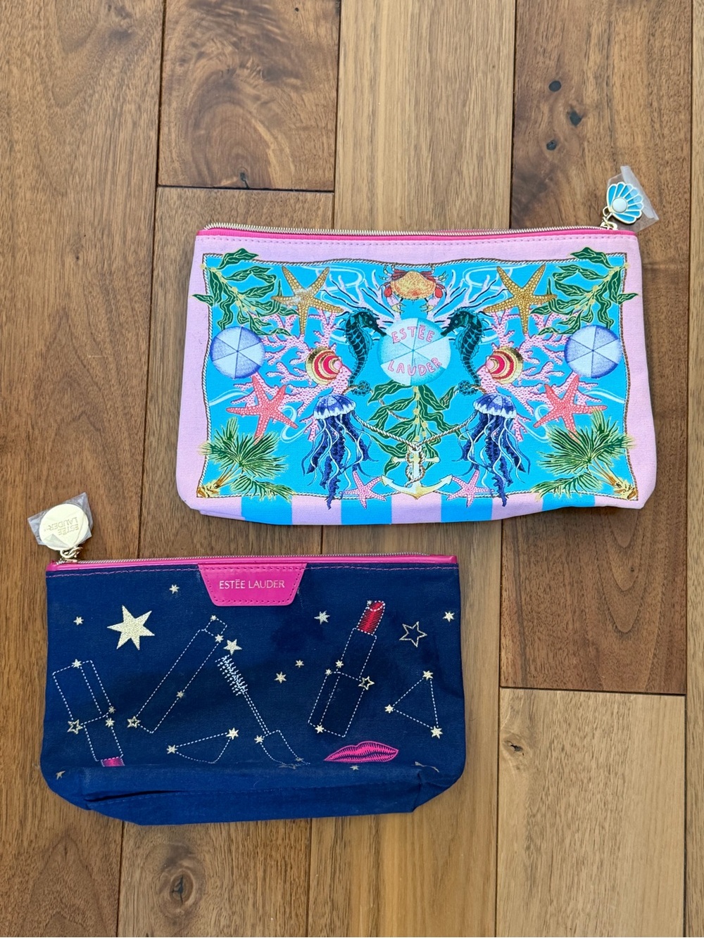Estée Lauder Bright Pink Recycled Cosmetic Pouch